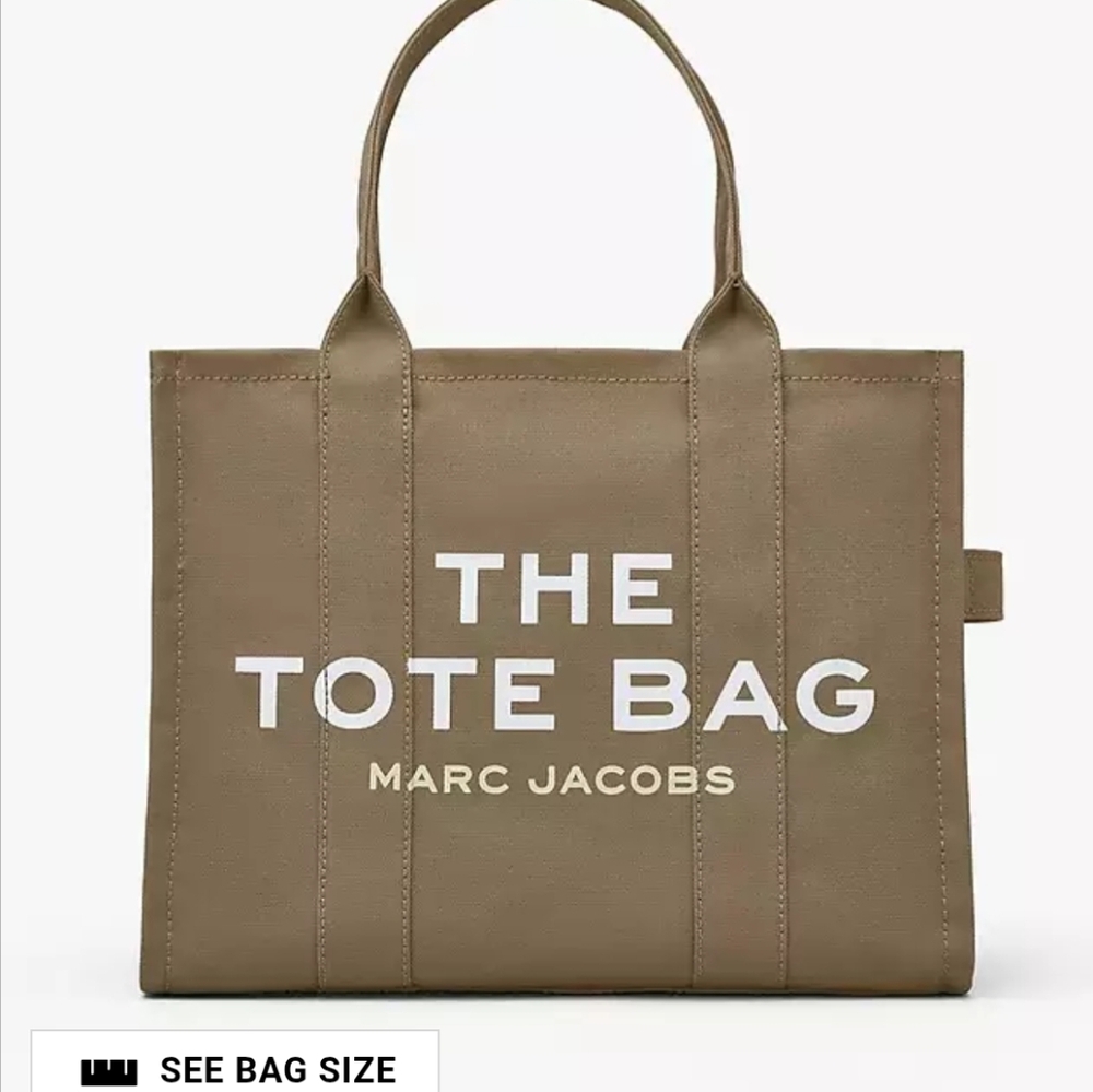 👄💗Marc Jacobs Slate Large Tote with White and CreamAccents - Picture 4 of 7